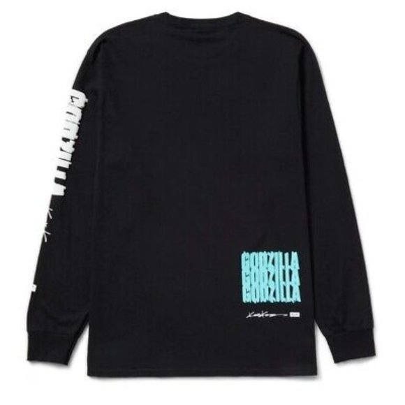NEW HUF X Godzilla X Kosuke Kawamura UO Exclusive Enraged Long Sleeve Tee SMALL - Picture 2 of 8